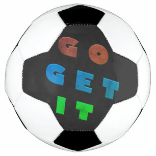 Go get it logo  coloured design        football