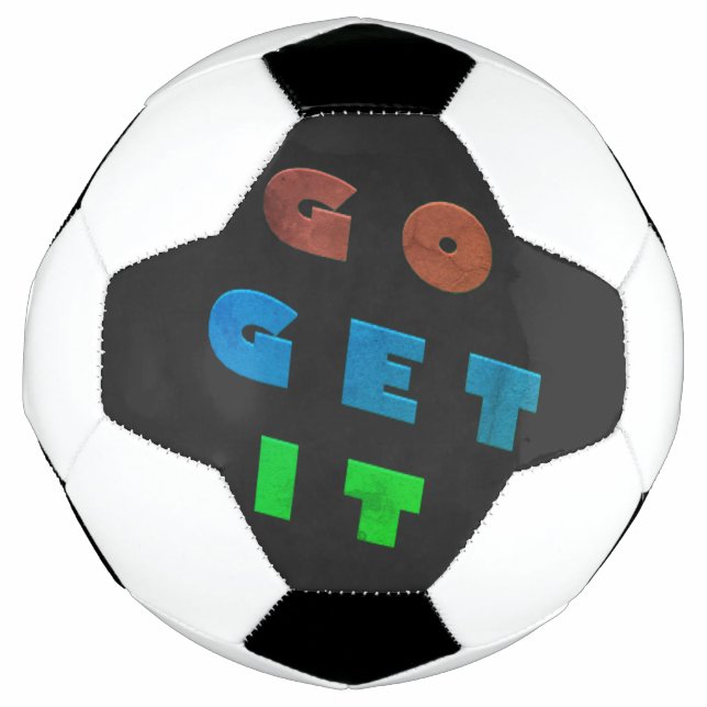 Go get it logo  coloured design        football (Front)