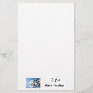 Go Get Some Sunshine! stationery Magnolia Flowers