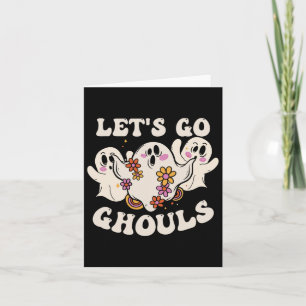 Go Ghouls Costume Halloween Pumpkin Ghost Card