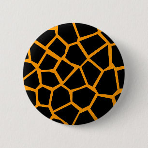 Go Giraffe - Orange 6 Cm Round Badge
