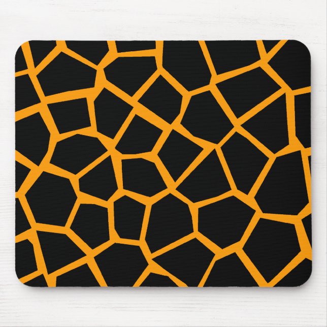 Go Giraffe - Orange Mouse Mat (Front)