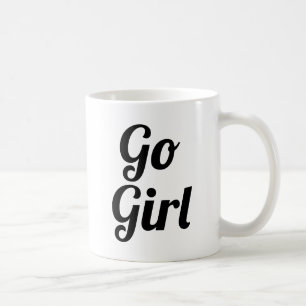 Go Girl   Slogan Mug   handwritten typo