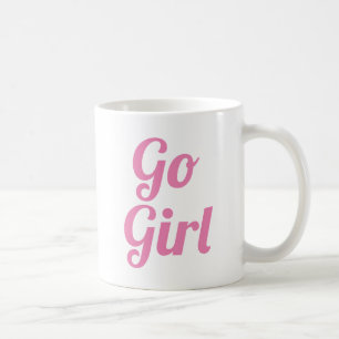 Go Girl   Slogan Mug   handwritten typo