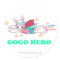Go Go Hero Classic Round Sticker, Glossy