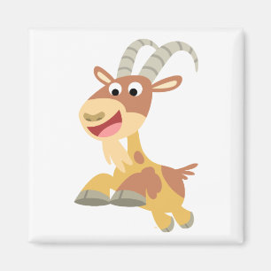 Go Goat!! (cute cartoon goat) Magnet