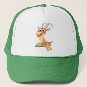 Go Goat!! (cute cartoon goat) Trucker Hat
