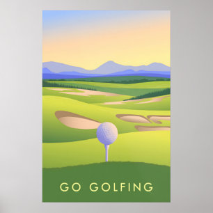 Go Golfing Travel Poster