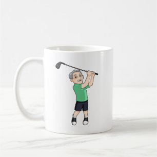 Go Grandpa Go Senior Male Golfer Coffee Mug
