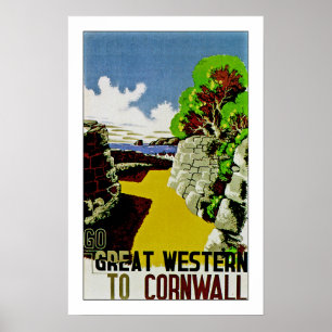 Go Great Western to Cornwall Poster