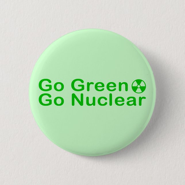 go_green 6 cm round badge (Front)