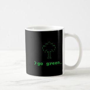 Go Green Ascii Perfect For The Earth Day 2021 T Sh Coffee Mug