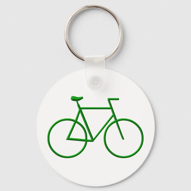 Go Green Bicycle Key Ring (Front)
