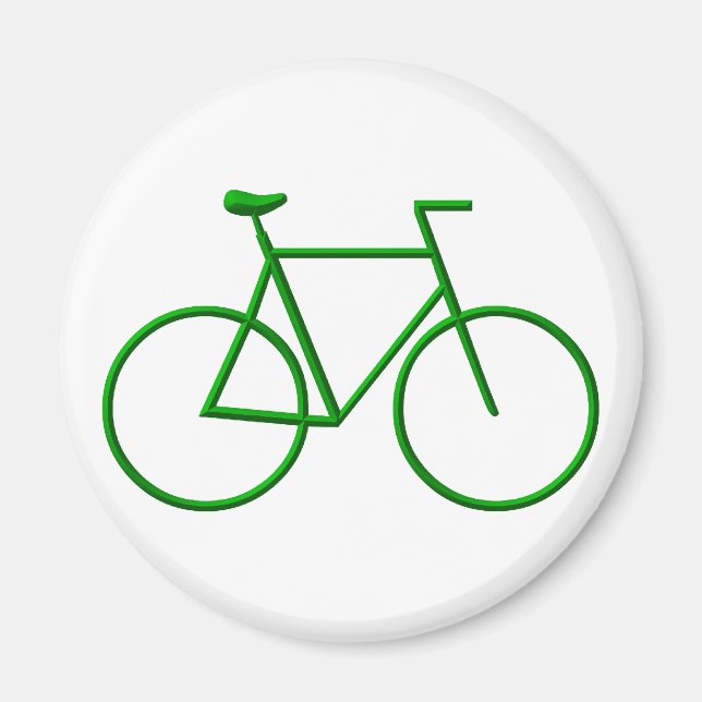 Go Green Bicycle Magnet (Front)