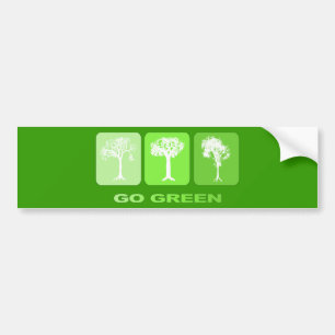 Go Green Bumper Sticker