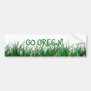 Go green bumper sticker