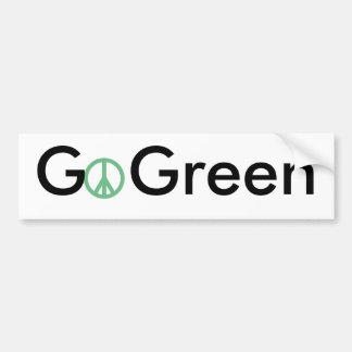 Go Green Bumper Sticker