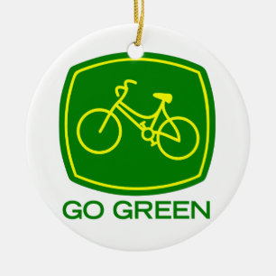 Go Green Ceramic Tree Decoration