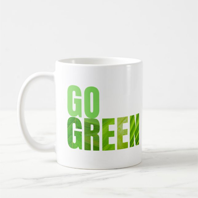 Go Green Coffee Mug (Left)
