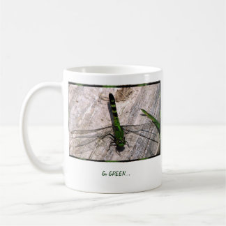 Go GREEN coffee mug with Genesis 2:15 scripture