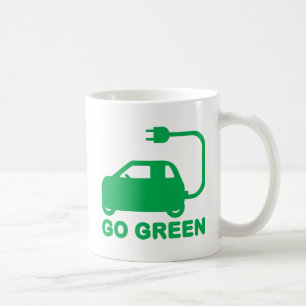 Go Green ~ Drive Electric Cars Coffee Mug