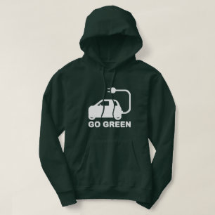 Go Green ~ Drive Electric Cars Hoodie