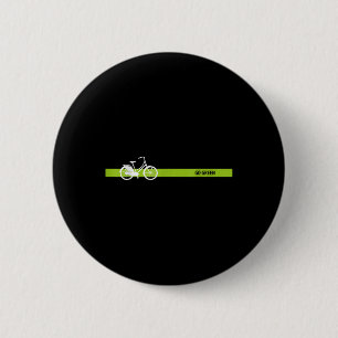 Go Green - Dutch Bike For Environmental Protection 6 Cm Round Badge