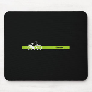 Go Green - Dutch Bike For Environmental Protection Mouse Mat