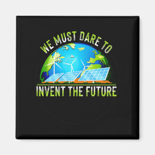 Go Green Earth Day Renewable Energy Sun Solar Wi T Magnet