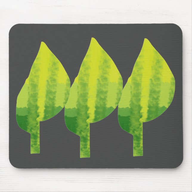 Go green eco nature leaf design mouse mat (Front)