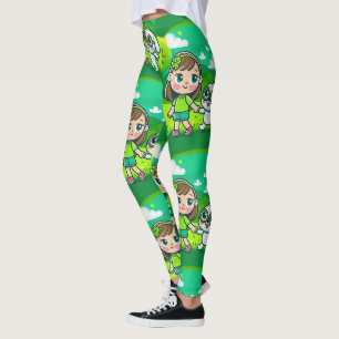 Go Green For Celebral Palsy Awareness Leggings