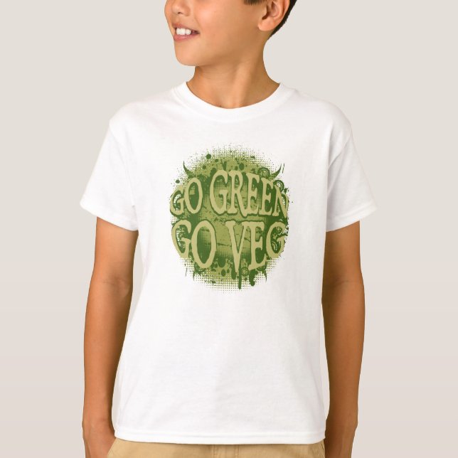 Go Green, Go Veg T-Shirt (Front)