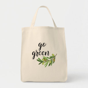 Go Green Grocery  Tote Bag