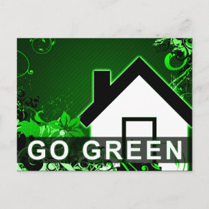 go green : hi-fi home postcard