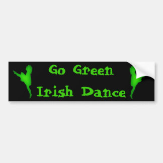 Go Green...Irish Dance Bumper Sticker