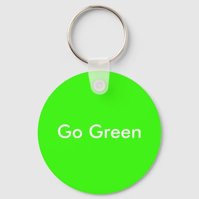 Go Green Key Ring (Front)