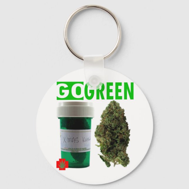 GO GREEN KEY RING (Front)