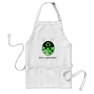 Go green!, ladybug standard apron