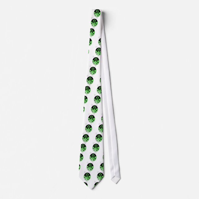 Go green!, ladybug tie (Front)