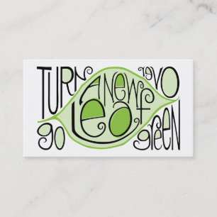 Go Green Leaf Profile Card