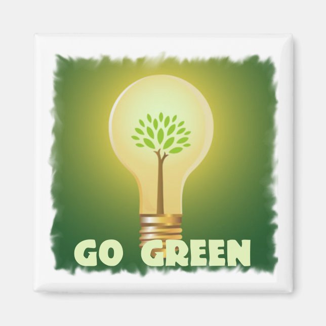 go green magnet (Front)