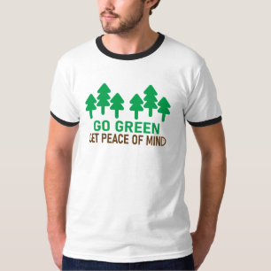 Go Green motivational design with quote. T-Shirt