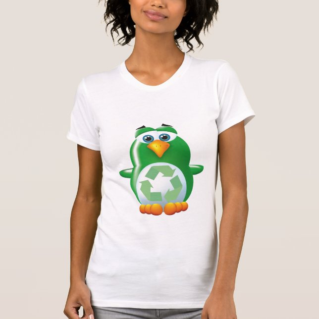 go green penguin T-Shirt (Front)