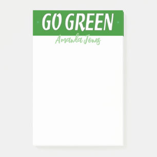 Go Green Post-it Notes