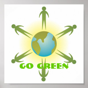 Go Green Poster up to 11x11