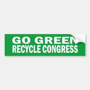 Go Green Recycle Congress Sticker