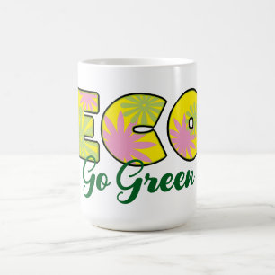 Go Green Retro Eco Design Coffee Mug