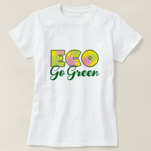 Go Green Retro Eco Design T-Shirt