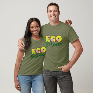 Go Green Retro Eco Design T-Shirt