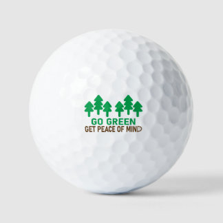 Go green save environment golf balls